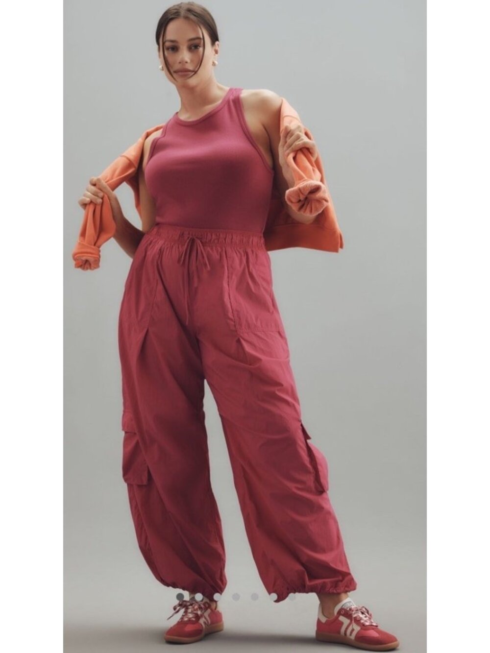 NWT Size 1X - Daily Practice Messa Jumpsuit Pink with Pockets